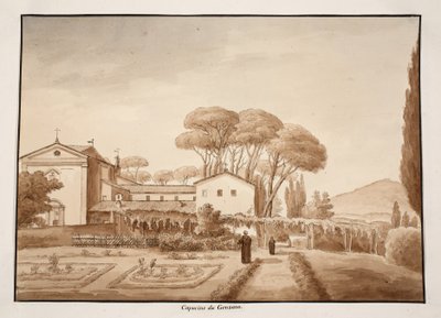 The Capuchin Monastery at Genzano by Agostino Tofanelli